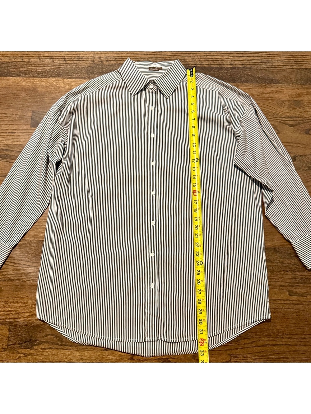 J.McLaughlin Flannery Striped Long Sleeve Collared Button Down SZ XL - Picture 7 of 8